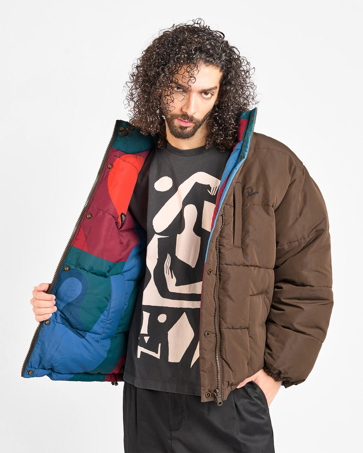 by Parra Protect the sun reversible puffer jacket | 54435 | AFEW STORE